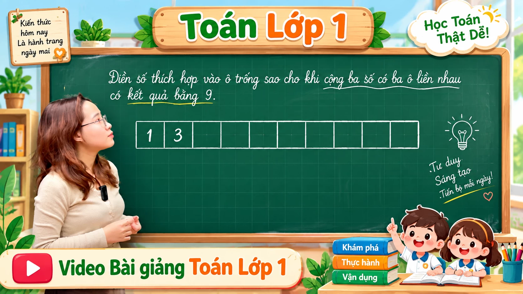 Video Bài giảng Toán Lớp 1