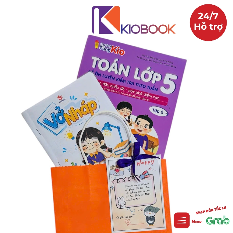 Combo Sách + Túi + Thiệp Cho Học Sinh Lớp 5 – Quà Tặng Cuối Năm Cho Cả Lớp | Sách tham khảo KioBook